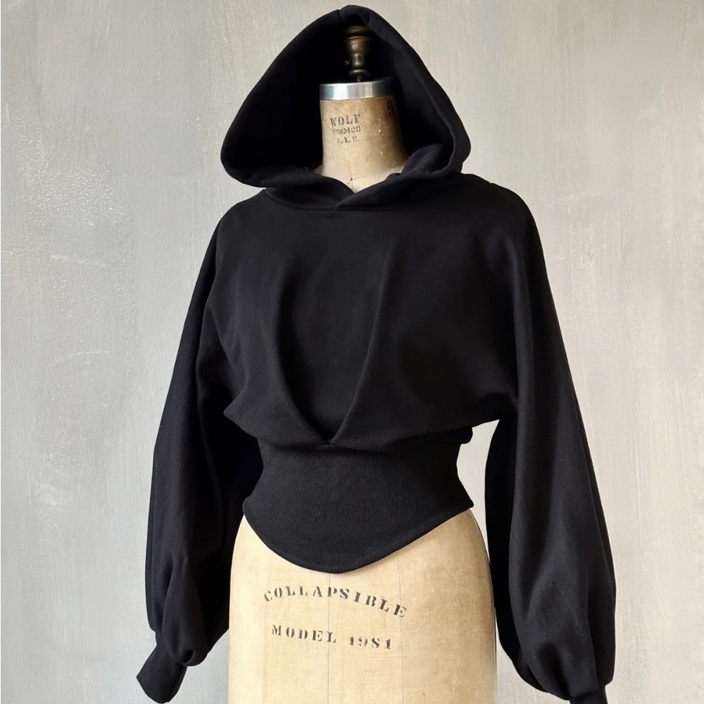 Corset Waist Hoodie - Size III / XL / XXL - Nuit Clothing Atelier